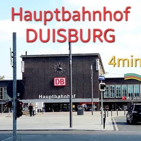 Apartamento Duisburg Zentrum Mohn, 5 min zu Fuß von HBF, Düsseldorf Messe und Flughafen 35 min Exterior foto